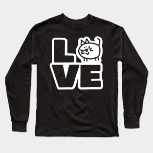 Love Cat Chonk Animals Long Sleeve T-Shirt